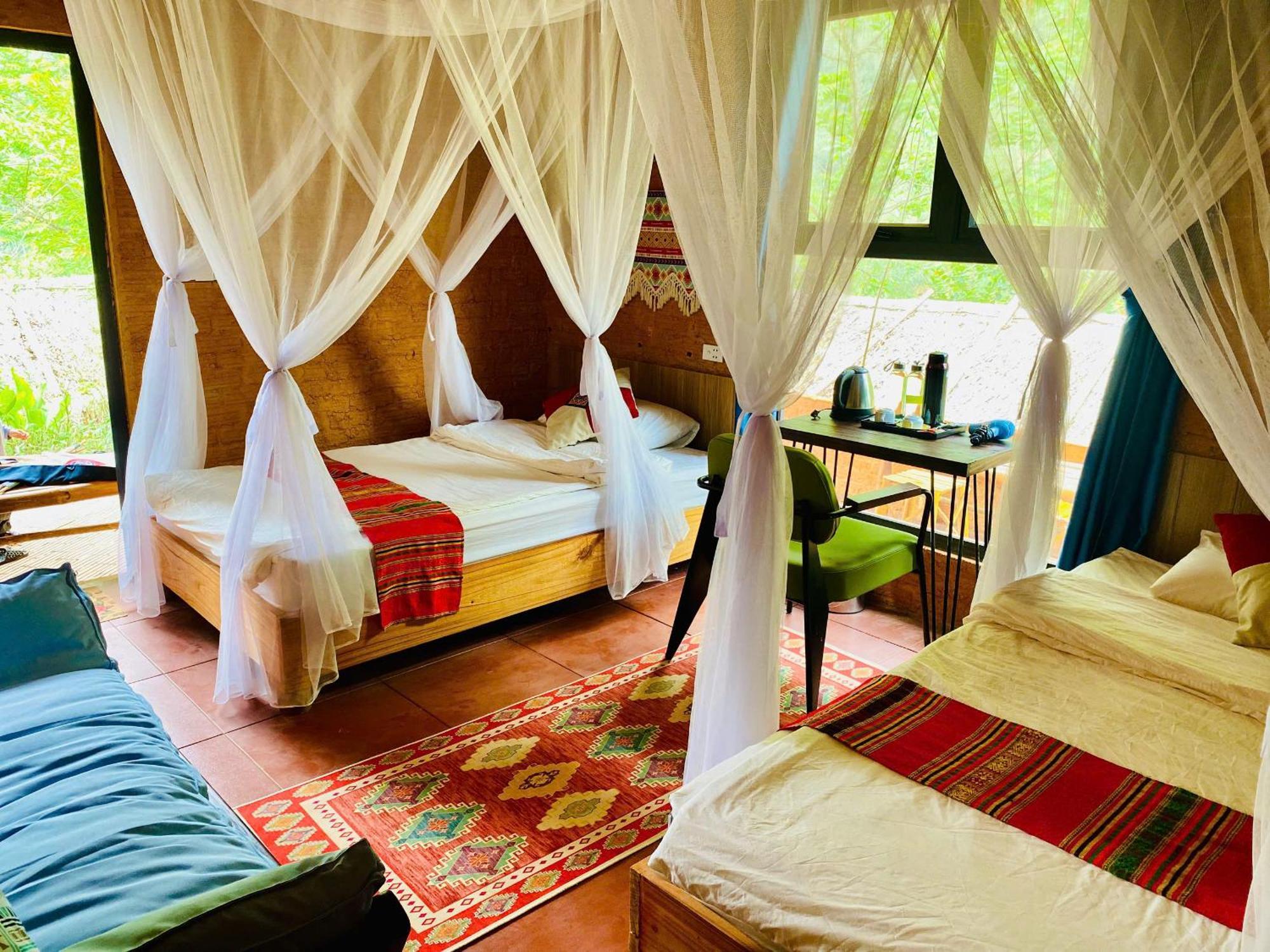 Pu Luong Homestay & Tours Huong Ba Thuoc Exterior photo